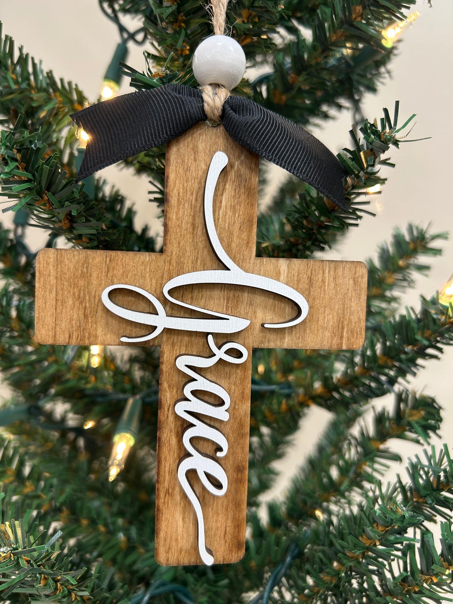 Grace cross ornament