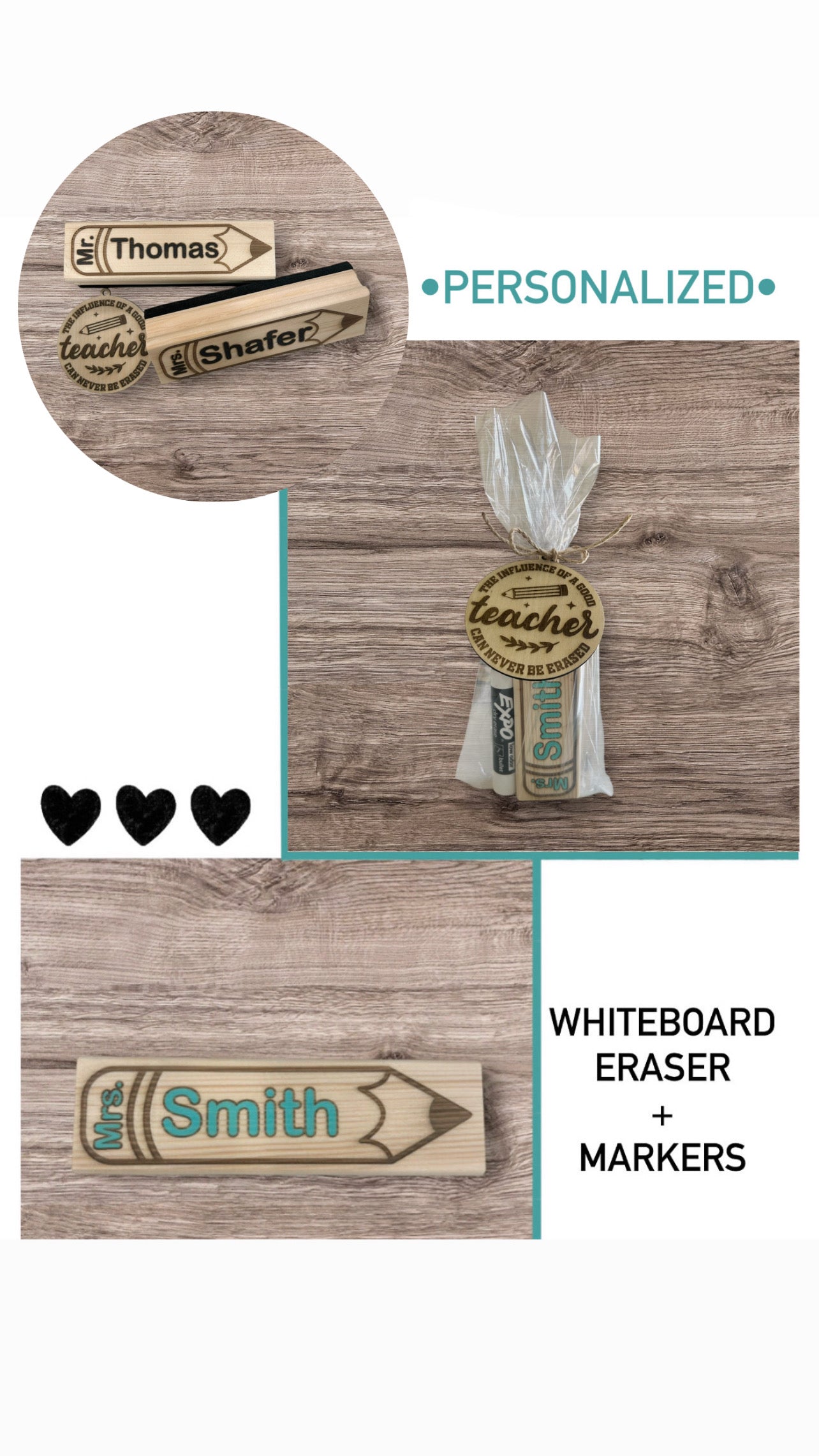 Personalized Teacher Whiteboard Eraser