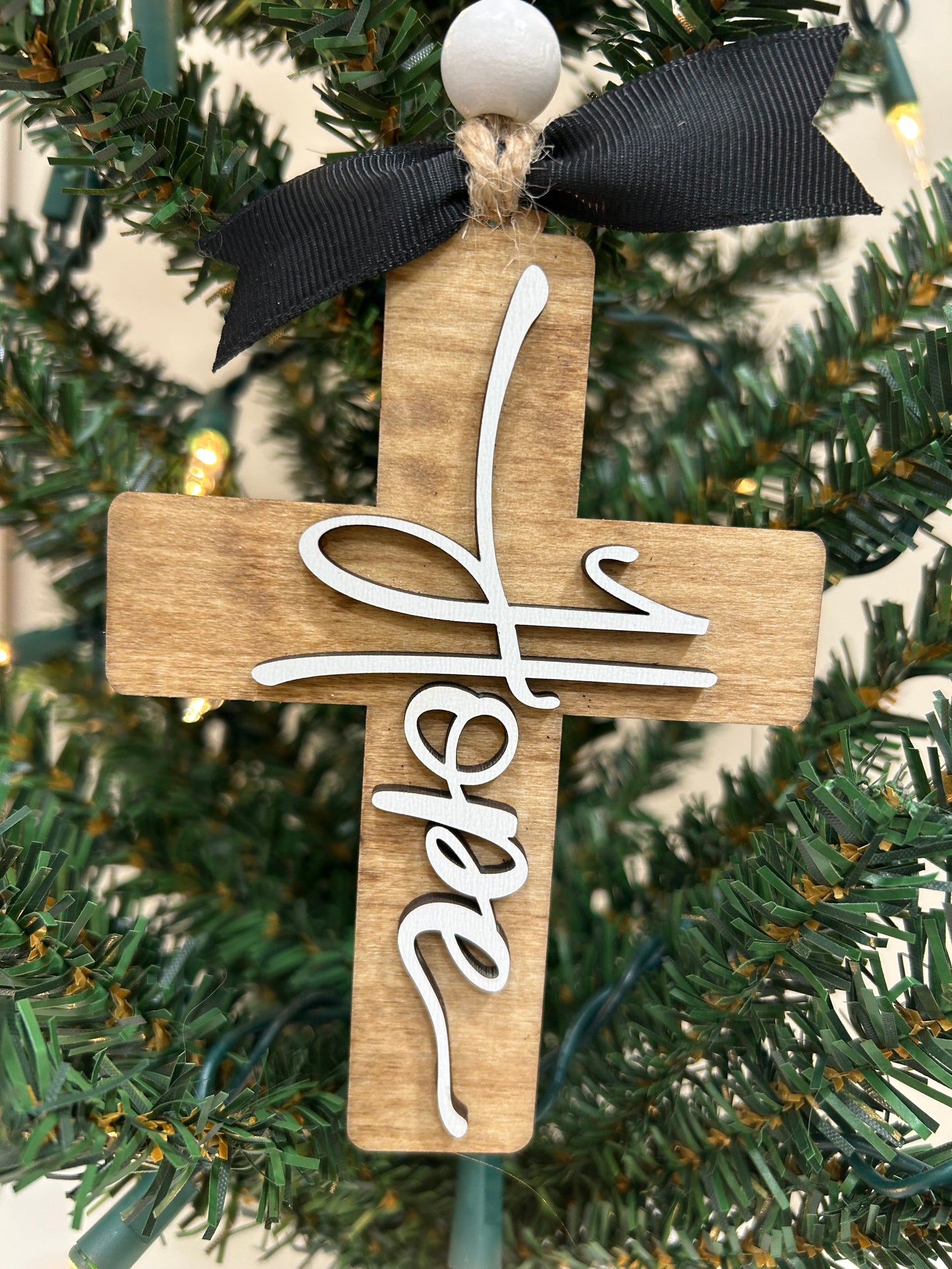 Hope cross ornament