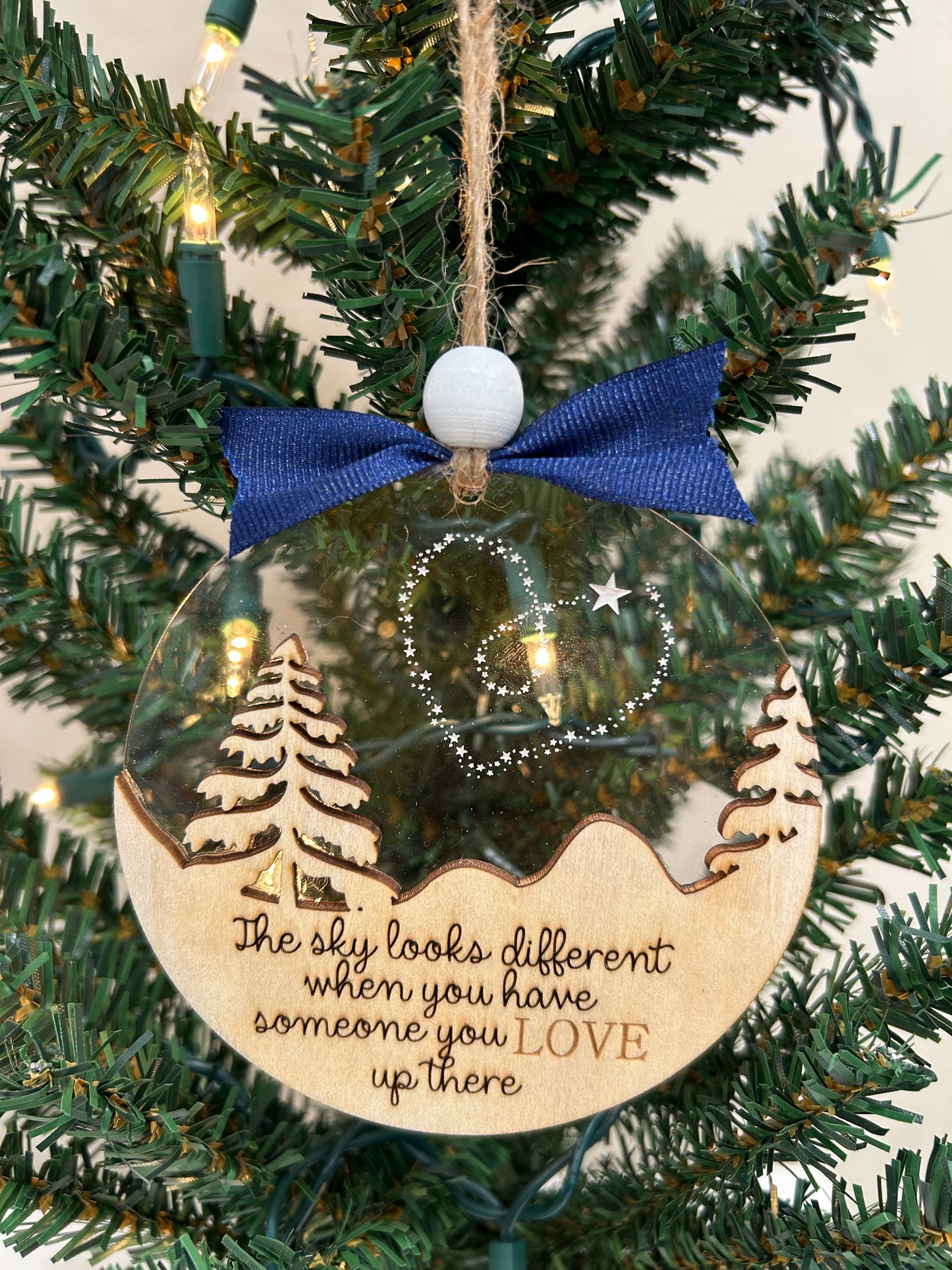 The sky looks different ornament