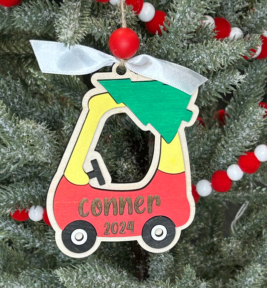 Little Tikes Boy Car Ornament