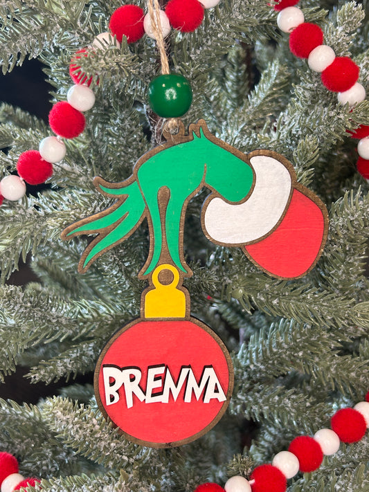 Grinch Bulb Ornament