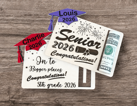 Graduation money card