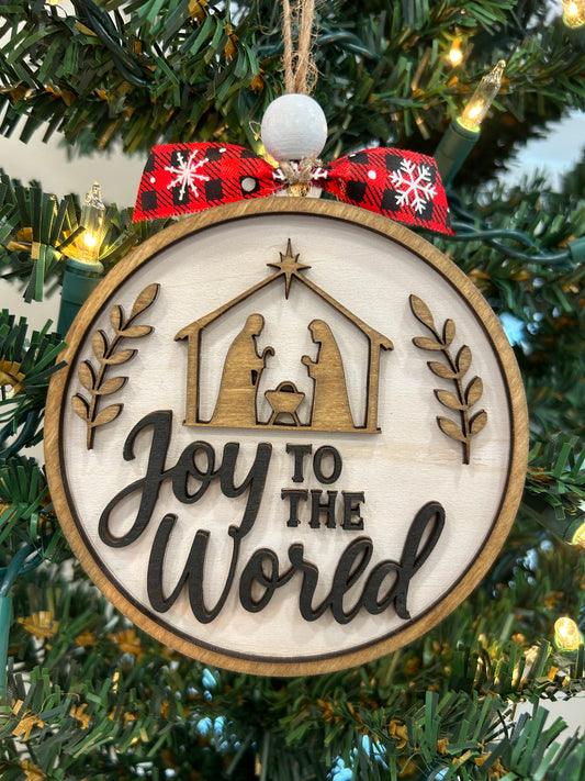 Joy to the world ornament