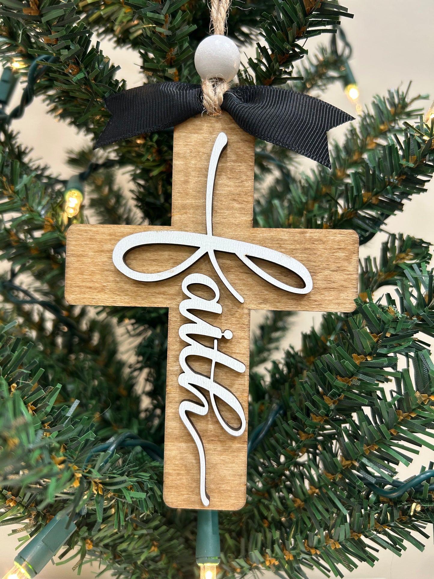 Faith cross ornament