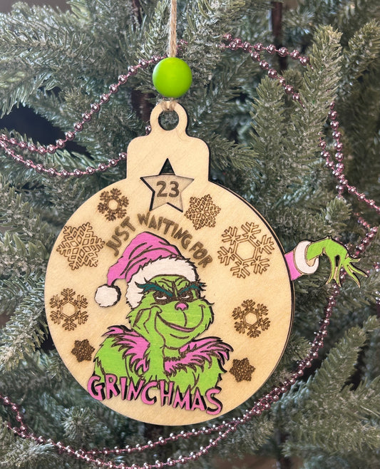 Countdown to Christmas Grinch Ornament