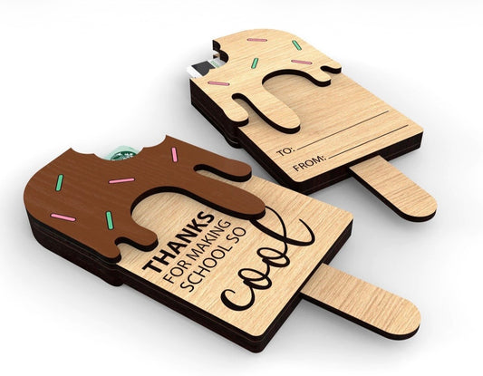 Teacher gift card holder