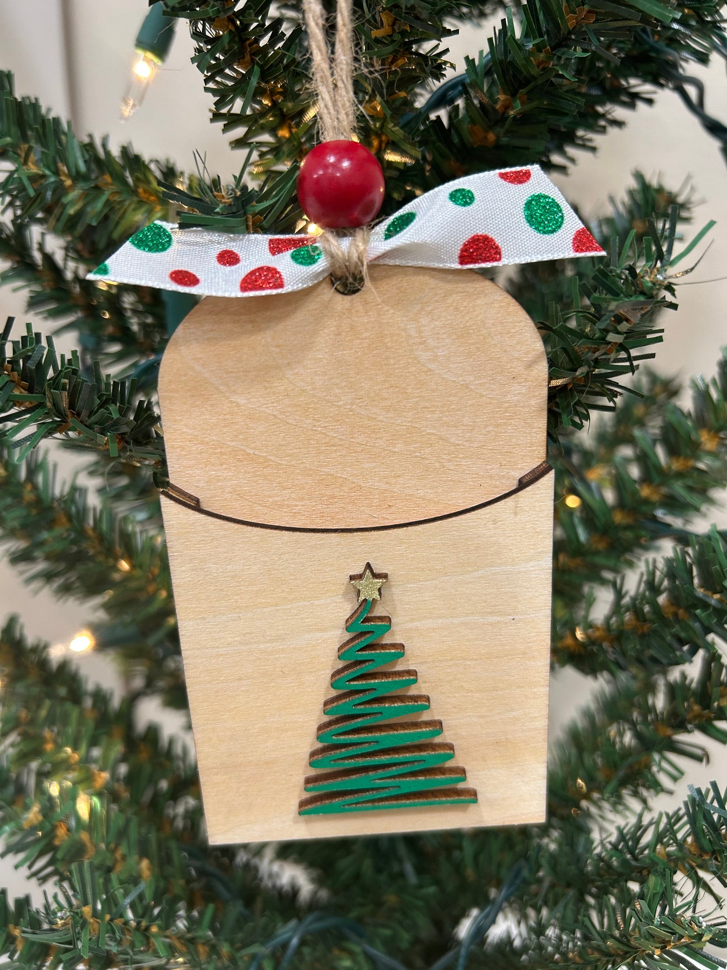 Christmas tree gift card holder