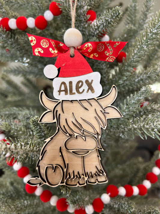 Highlander Cow Ornament