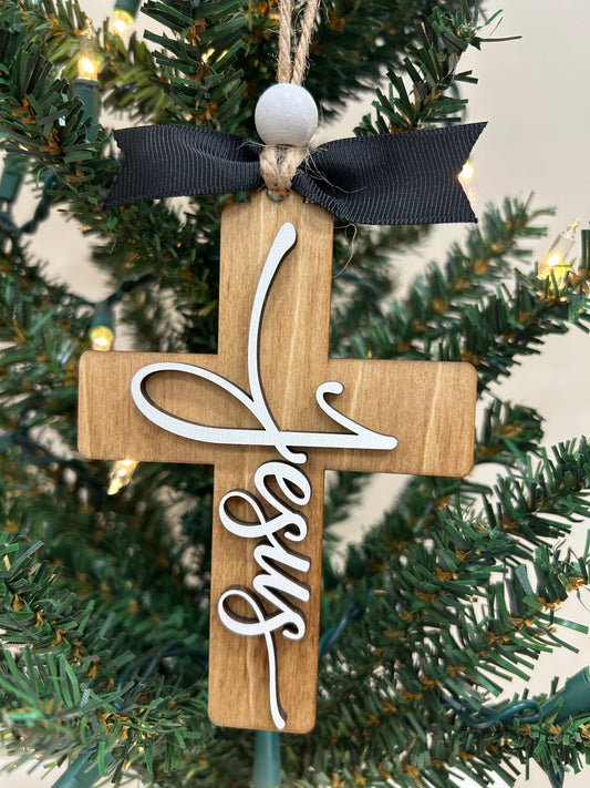 Jesus cross ornament