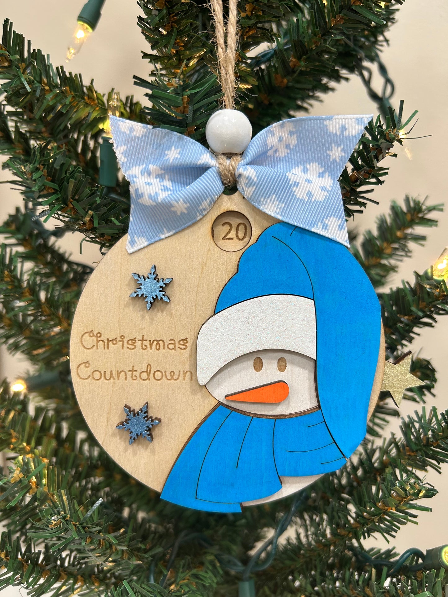 Snowman countdown to Christmas