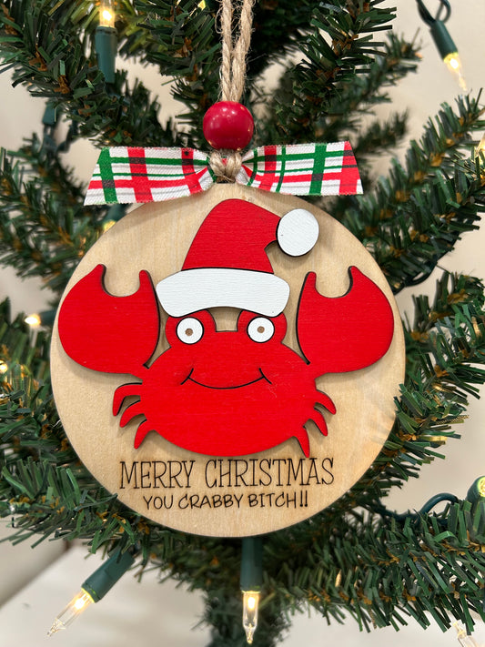 Crab merry Christmas