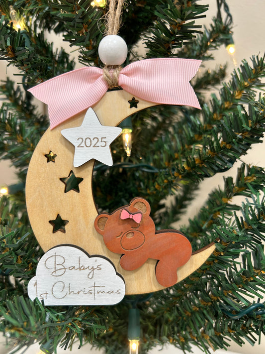 Baby’s first Christmas girl bear