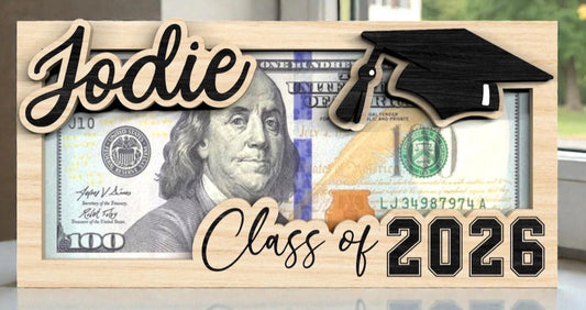 Graduation money card
