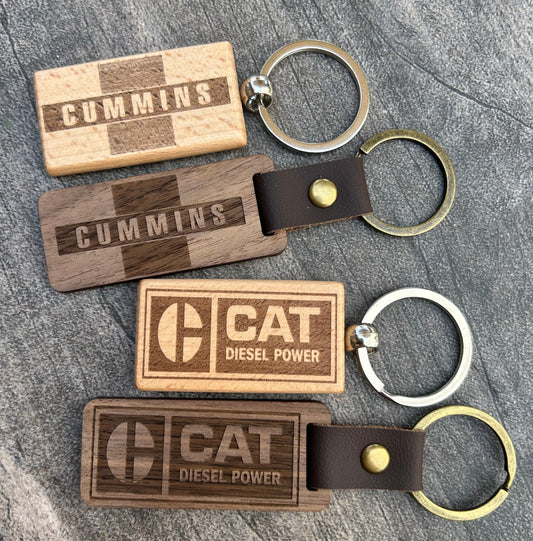 Personalized, laser engraved keychains