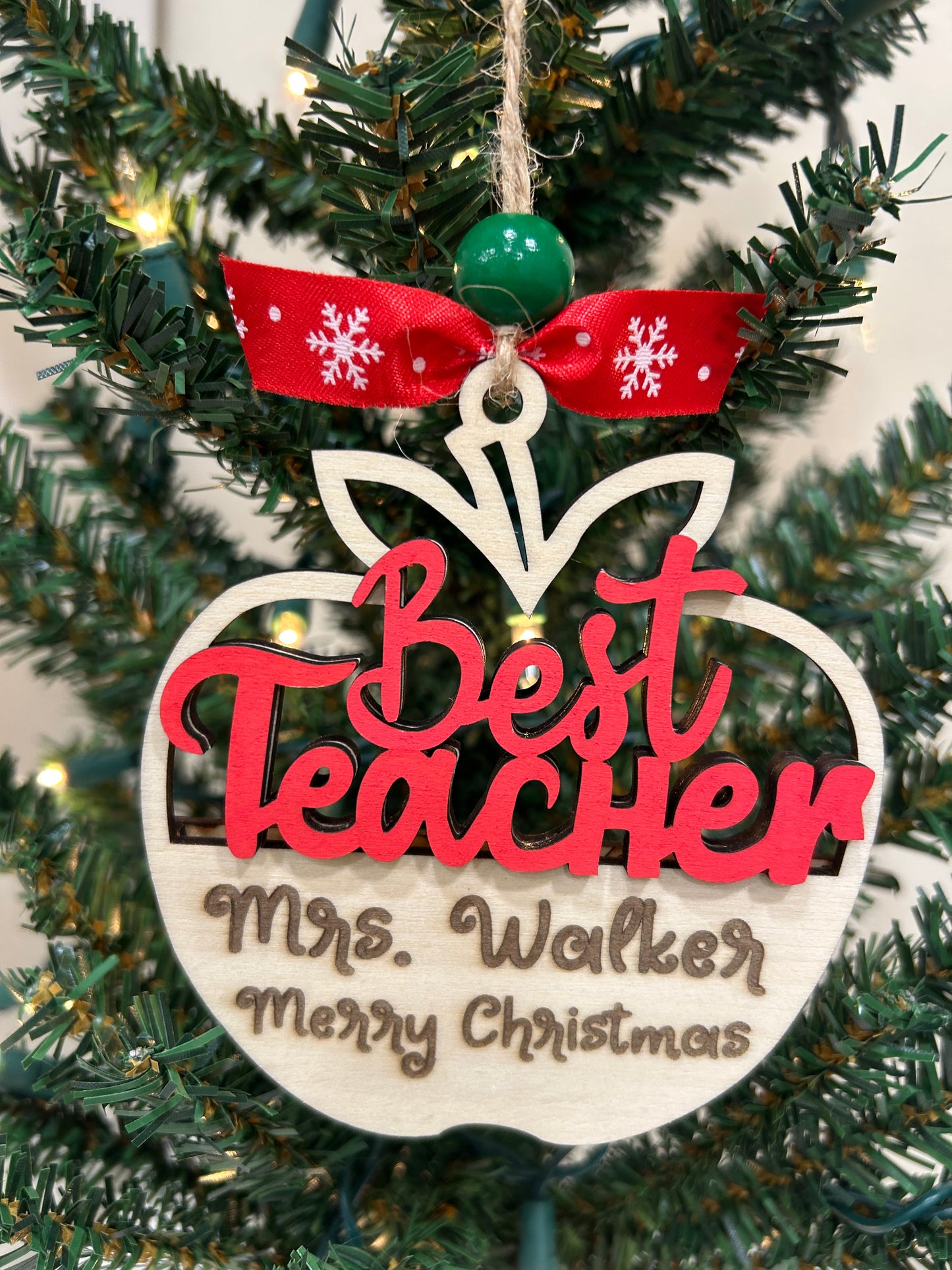 Personalized Best Teacher gift card holder